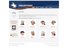 Tablet Screenshot of funnelwebheadwear.com.au